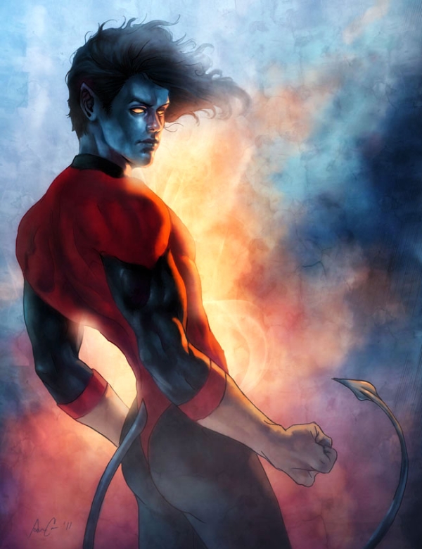 Открытки с Ночным Змеем из Людей Икс. Открытки с Куртом Вагнером.