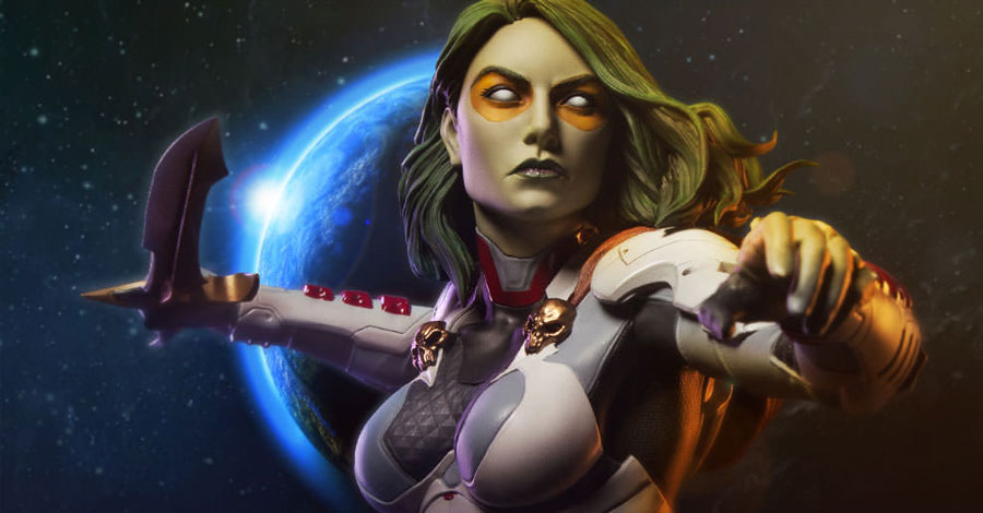 Открытки с Гаморой из Стражей Галактики скачать бесплатно.    