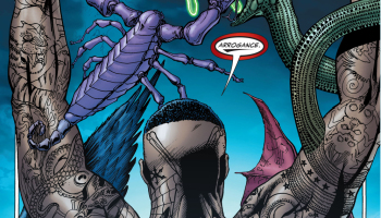 Открытки с Татуированным Человеком из комиксов скачать бесплатно.