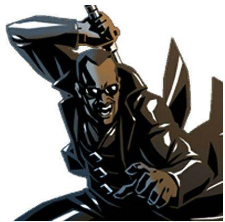 Открытки с Блэйдом из комиксов Вселенной марвел скачать бесплатно.