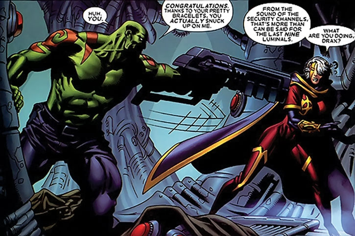 Открытки с Драксом Разрушителем врагом Тора из комиксов Марвел.