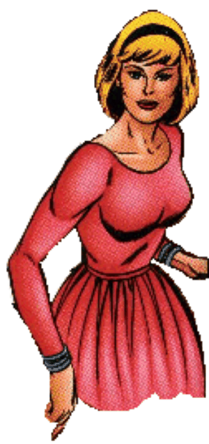 Открытки с Дженис Корд из комиксов про Железного Человека.  