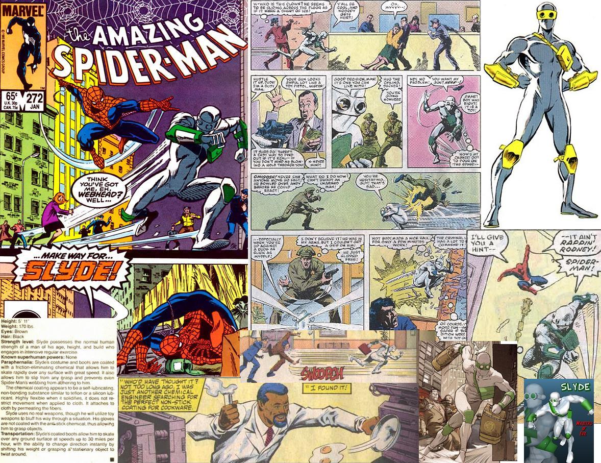 Открытки со Слайдом из комиксов про Человека Паука Вселенной Марвел.