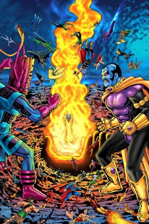 Открытки с Кроной суперзлодеем из вселенной комиксов от ДС. 