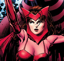 Открытки с Алой Ведьмой из комиксов Вселенной Марвел скачать.
