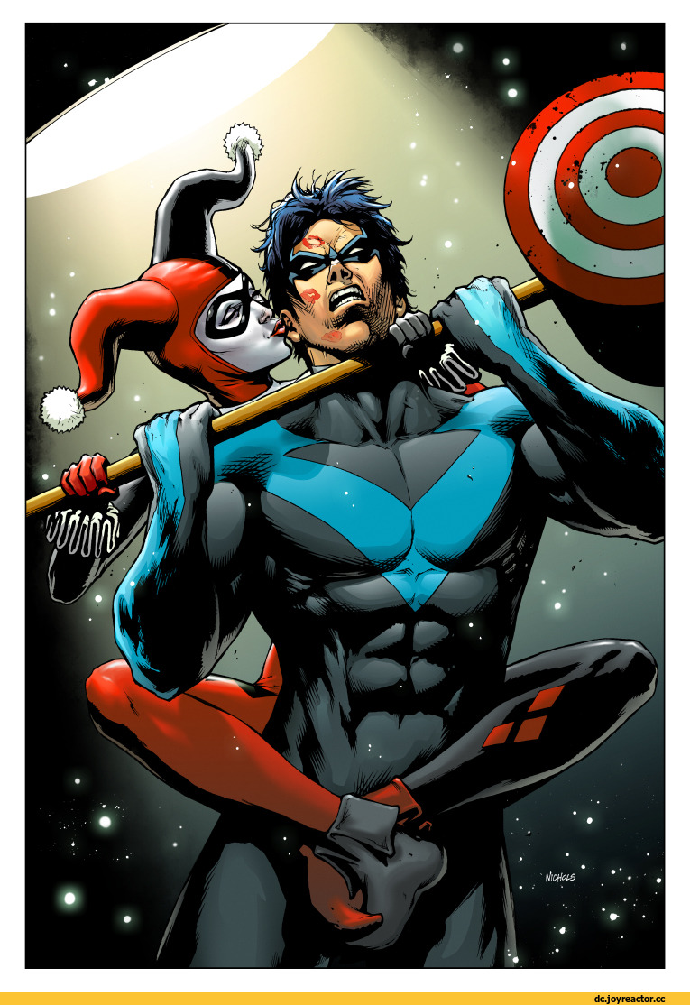 Открытки с Ночекрылым по комиксам ДС скачать бесплатно для детей.