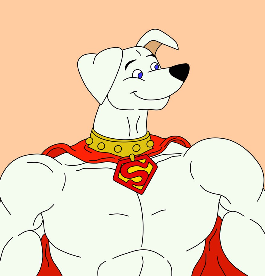 Открытки с Крипто скачать бесплатно. Крипто собака Супермена открытки.