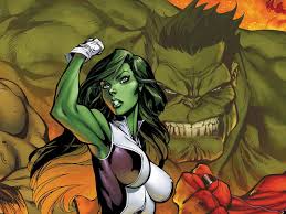 Открытки с комиксами о Дикой Женщине - Халке из Вселенной Марвел.