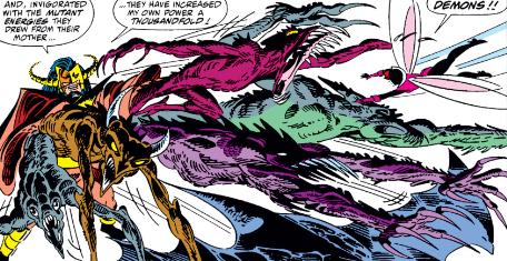 Открытки с Мастером Пандемониумом из комиксов Вселенной Марвел.