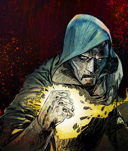 Открытки с Доктором Думом из комиксов Марвел скачать бесплатно.