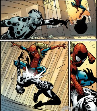 Открытки с Пятном злодеем из комиксов про Человека Паука.    