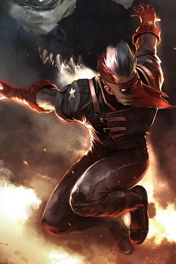 Открытки с Джеком Флагом из комиксов про Капитана Америку.  