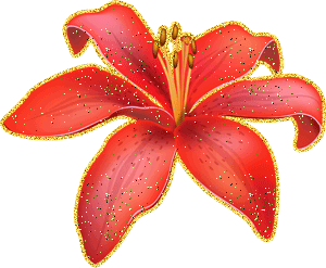 Открытки с лилейниками анимационные. Открытки с лилейниками gif.