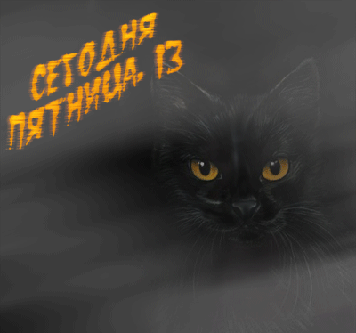 Открытки на пятницу 13 скачать бесплатно. Открытки на пятницу 13 с приколами.