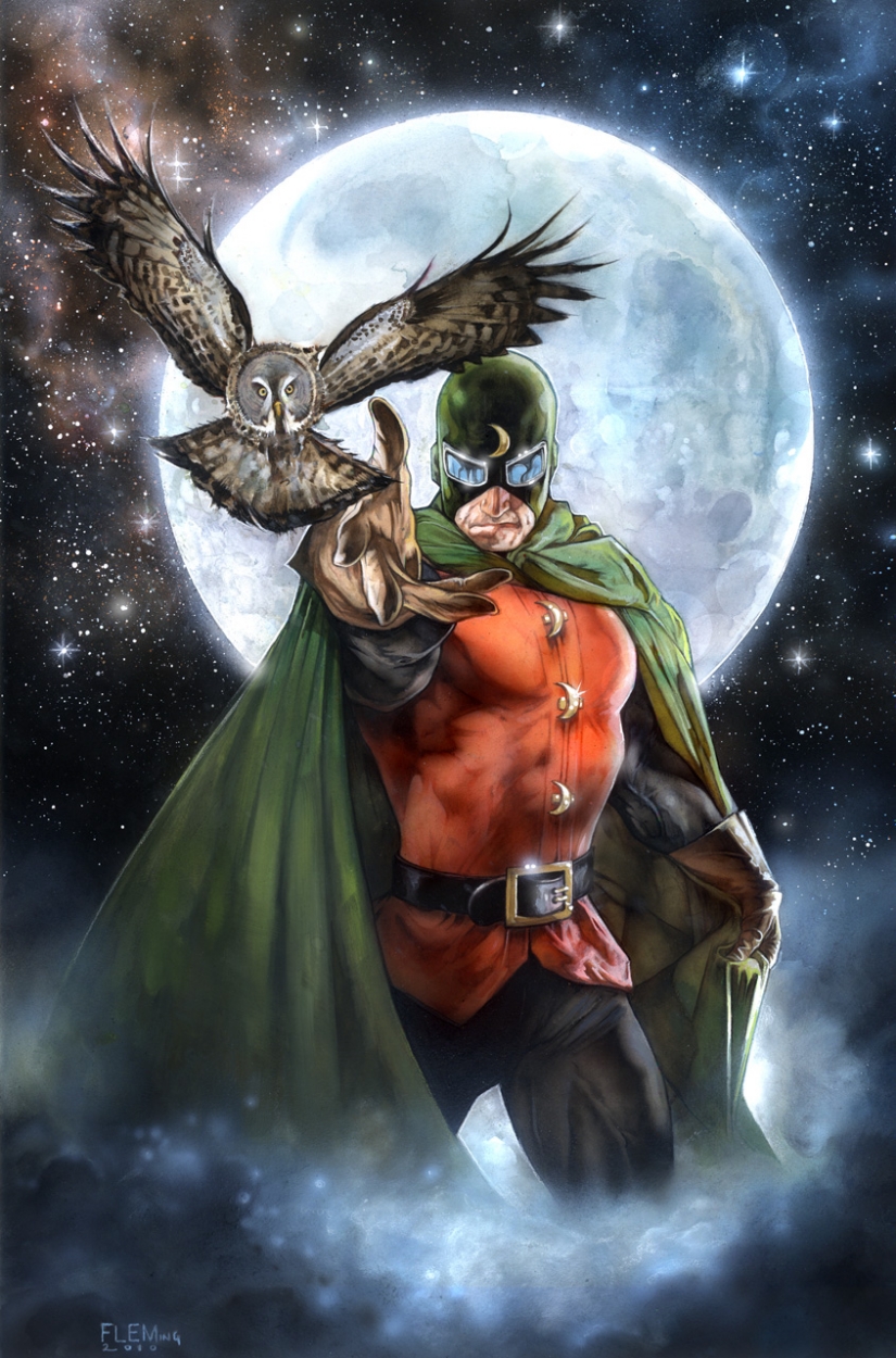 Открытки с Доктором Миднайтом из комиксов Вселенной Дс скачать.