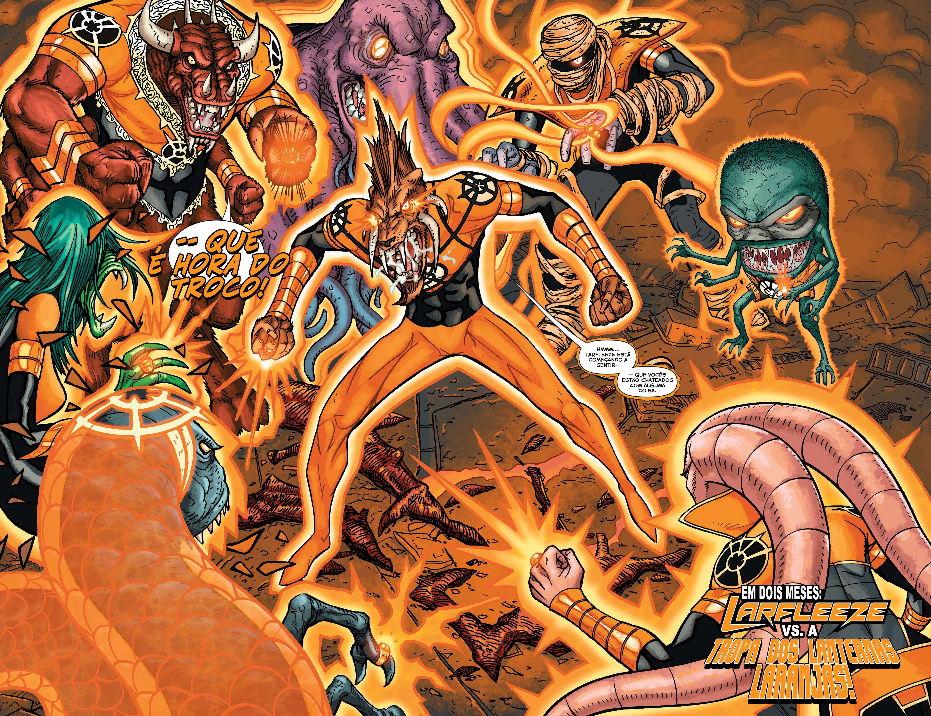 Открытки с Оранжевым Фонарём врагом Зелёного Фонаря скачать бесплатно.