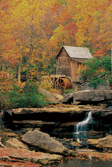 Открытки с домиком в лесу скачать бесплатно. Открытки с домиком в лесу gif.