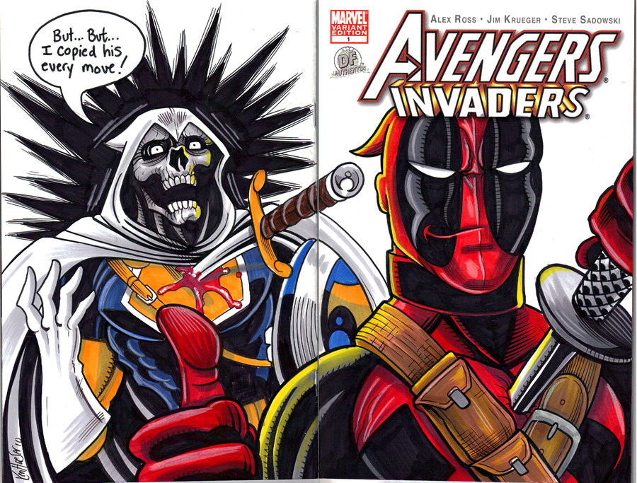 Открытки с Таскмастером из комиксов Вселенной Марвел скачать.