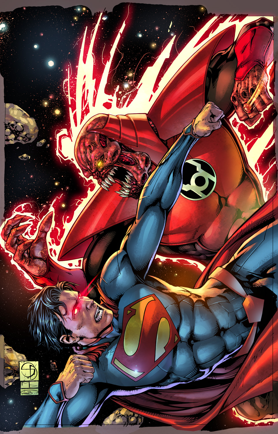 Открытки с Атроцитусом суперзлодеем из Вселенной комиксов ДС.