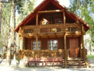 Открытки с деревянным домиком скачать бесплатно. Открытки с деревянным домико...