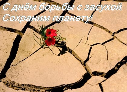 Открытки со Всемирным днём борьбы с засухой и опустыниванием.