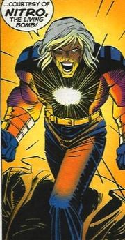 Открытки с Нитро суперзлодеем из комиксов Вселенной Марвел.