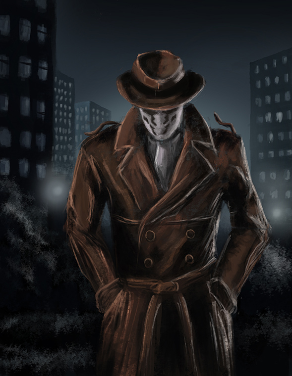 Открытки с Роршахом из Хранителей. Открытки с Роршахом скачать бесплатно.