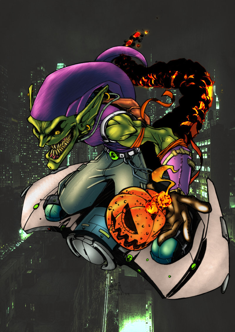 Открытки с Зелёным Гоблином по комиксам. Открытки с Зелёным Гоблином из Спайд...