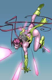 Открытки с Блинк из Людей Икс от комиксов Марвел скачать бесплатно.