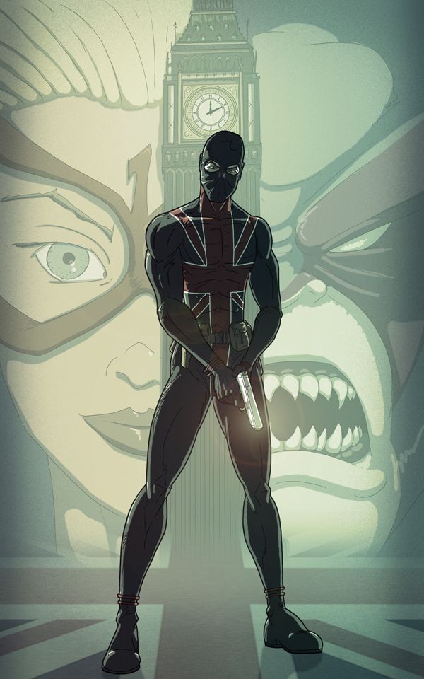 Открытки с Юнионом Джеком 3 из комиксов Вселенной Марвел.     