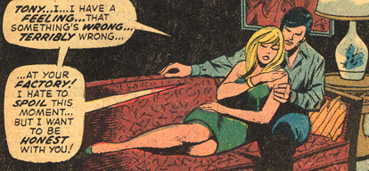 Открытки с Дженис Корд из комиксов про Железного Человека.  