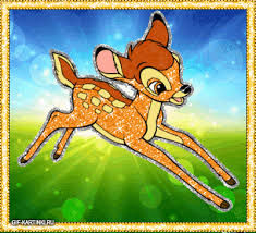 Открытки с Оленёнком Бэмби скачать бесплатно. Открытки с Оленёнком Бэмби онлайн.