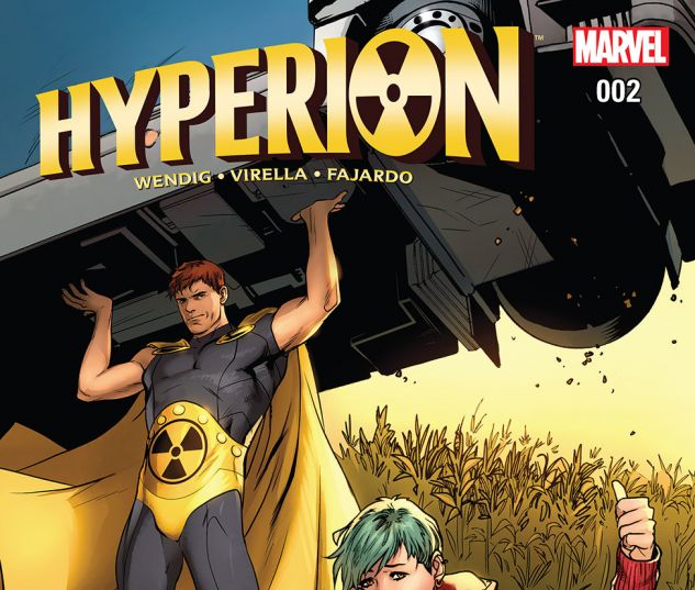 Открытки с Гиперионом Маркусом Милтоном из комиксов Марвел. 