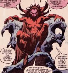 Открытки с Мефисто суперзлодеем из Вселенной комиксов Марвел.