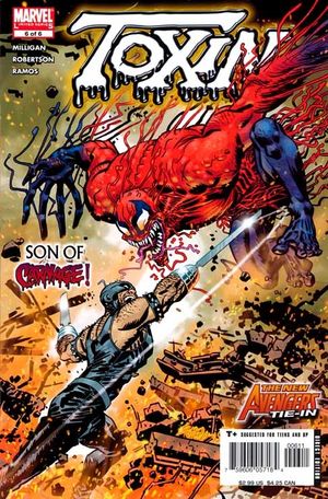 Открытки с Токсином врагом Человека Паука из комиксов Марвел.