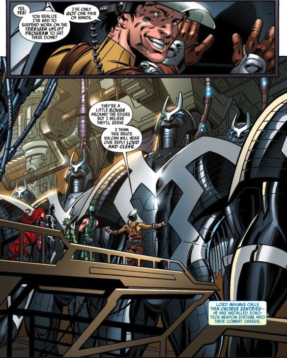 Открытки с Максимусом Безумным из сверхлюдей комиксов Марвел.