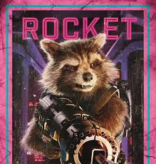 Открытки с Енотом Ракетой из Стражей Галактики скачать бесплатно.