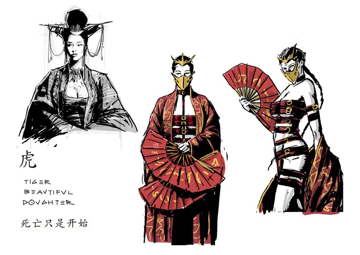 Открытки с Прекрасной Дочерью Тигра из комиксов Вселенной Марвел.