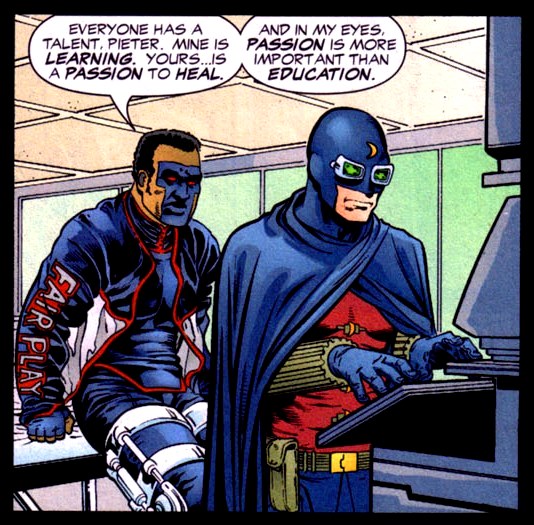 Открытки с Доктором Миднайтом из комиксов Вселенной Дс скачать.