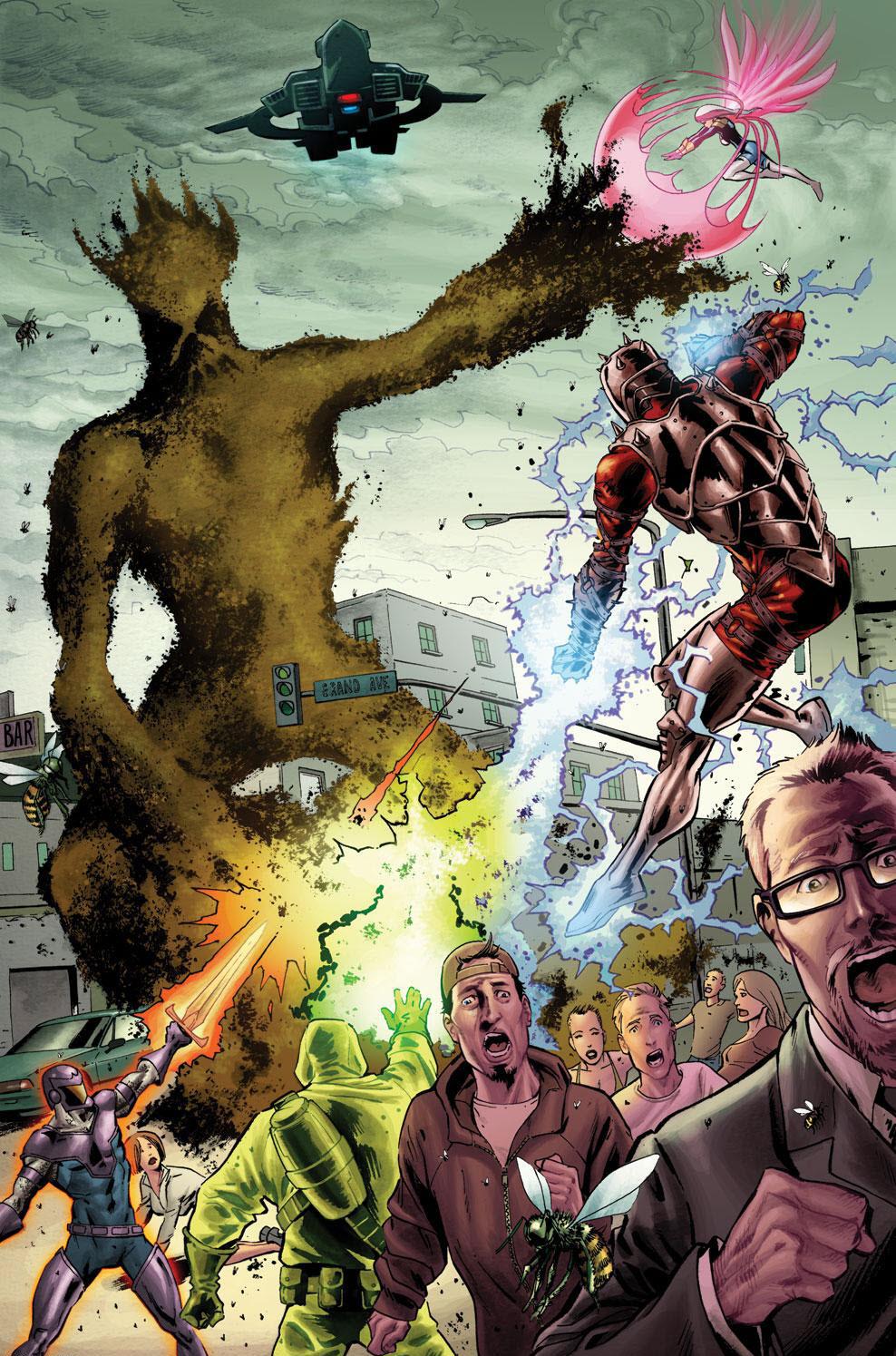 Открытки с Человеком Роем из комиксов Вселенной Марвел скачать.