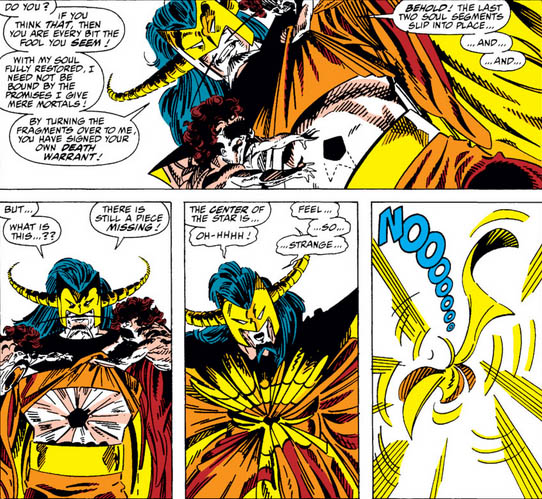 Открытки с Мастером Пандемониумом из комиксов Вселенной Марвел.