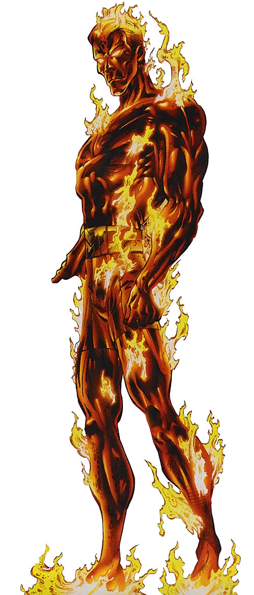 Открытки с Расплавленным Человеком из комиксов Вселенной Марвел.