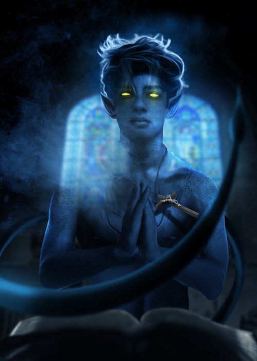 Открытки с Ночным Змеем из Людей Икс. Открытки с Куртом Вагнером.