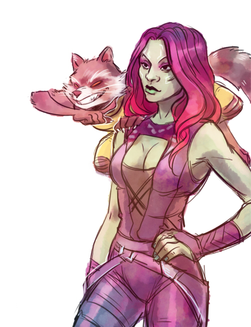 Открытки с Гаморой из Стражей Галактики скачать бесплатно.    