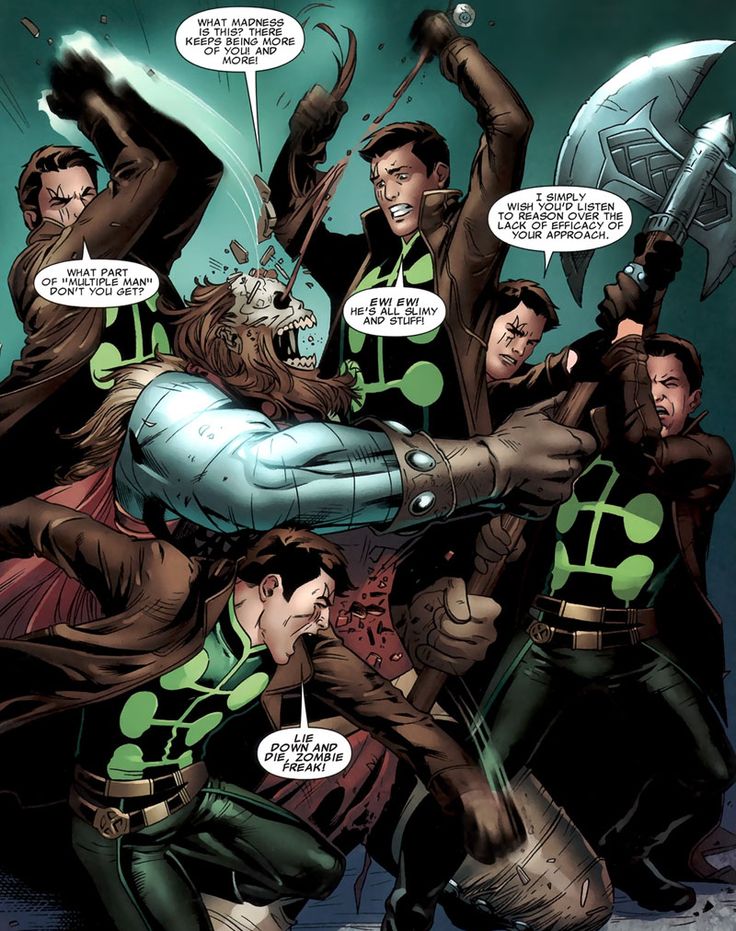 Открытки с Множителем Джеймсом Мэдроксом из комиксов Марвел.