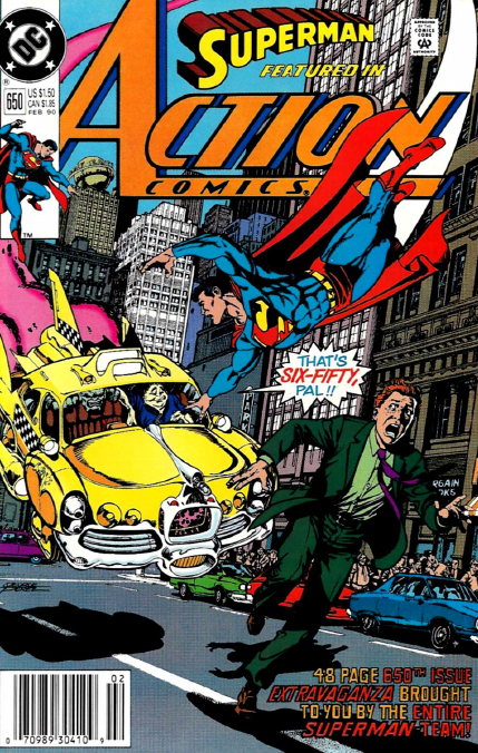 Открытки с Космическим Таксистом из комиксов ДС скачать бесплатно.