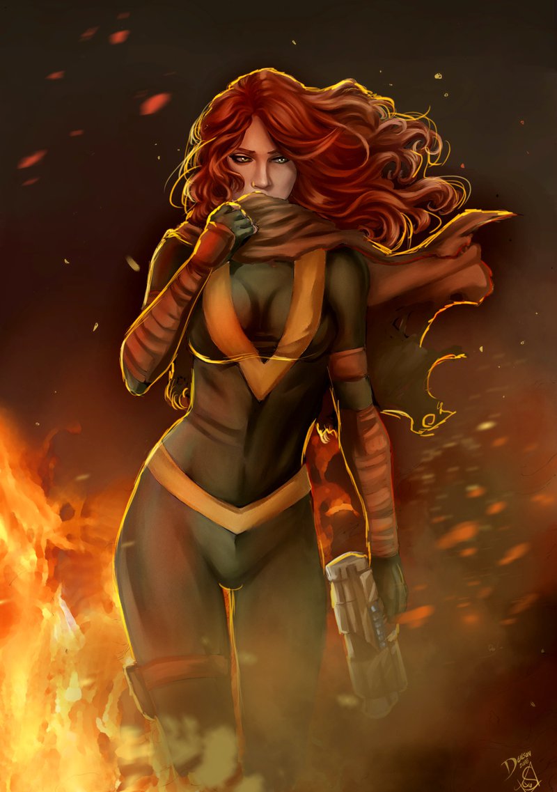 Открытки с Хоуп Саммерс из комиксов Вселенной Марвел скачать.