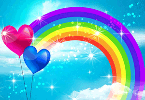Открытки с радугой gif. Открытки с радугой скачать бесплатно.