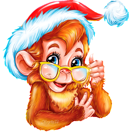 Открытки с обезьянами gif. Открытки с обезьянами скачать бесплатно.