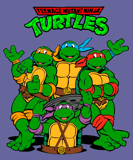 Открытки с Черепашками Ниндзя для детей скачать бесплатно.   